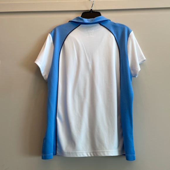 Izod blue and white golf shirt - Picture 2 of 3